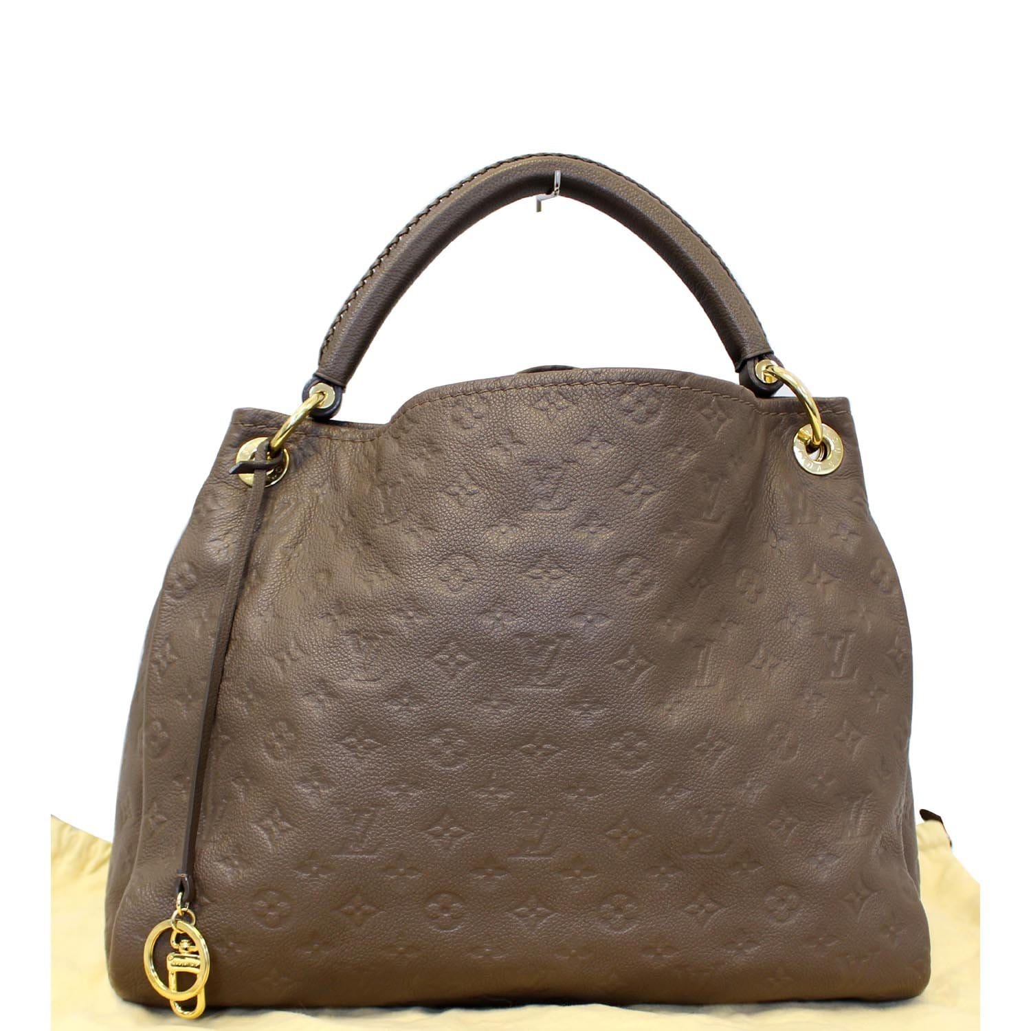 Louis Vuitton Artsy MM Monogram Empreinte Leather Ombre Taupe