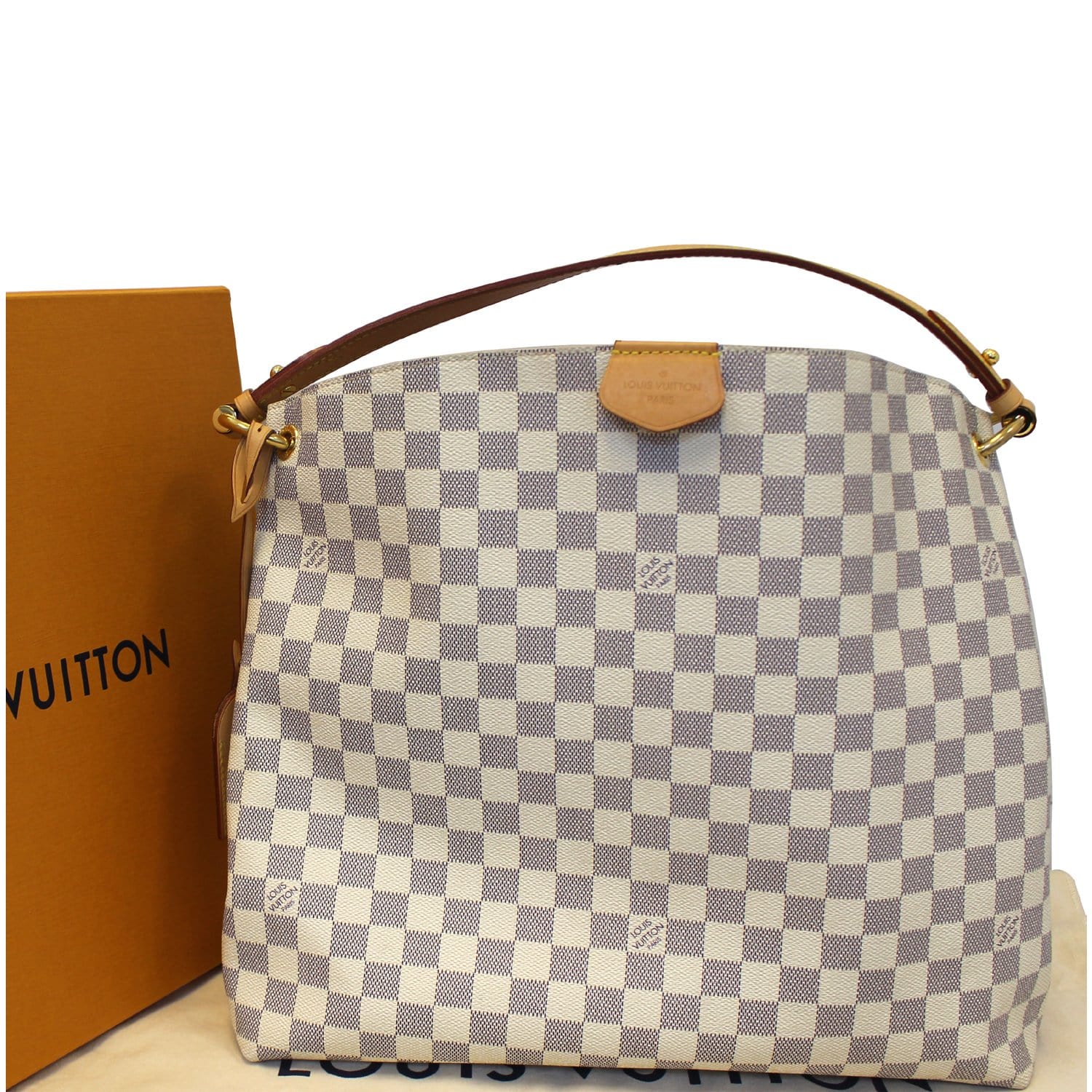 Louis Vuitton Damier Azur Canvas Graceful Pm Shoulder Bag – On Que