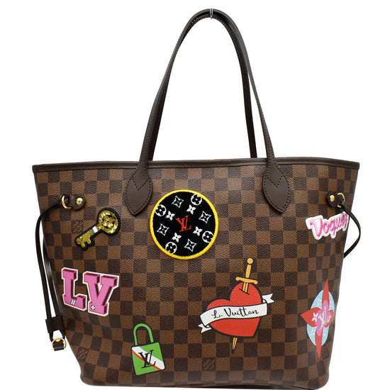 Louis Vuitton pre-owned Patches Neverfull MM Shoulder Tote Bag