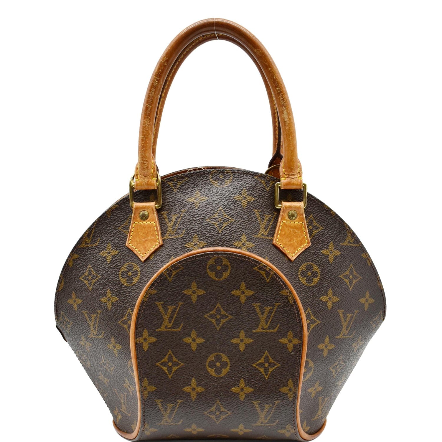 LOUIS VUITTON Ellipse PM Monogram Canvas Satchel Bag Brown