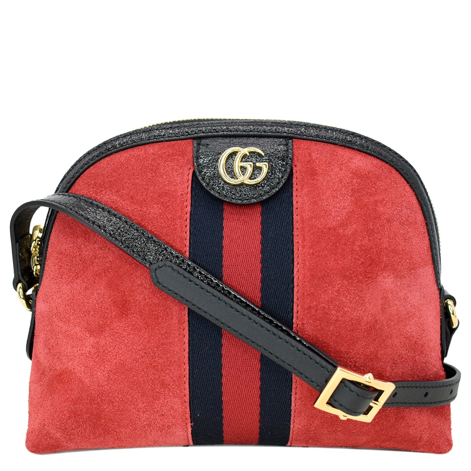 Gucci Ophidia GG Blue/Red Small Shoulder Bag