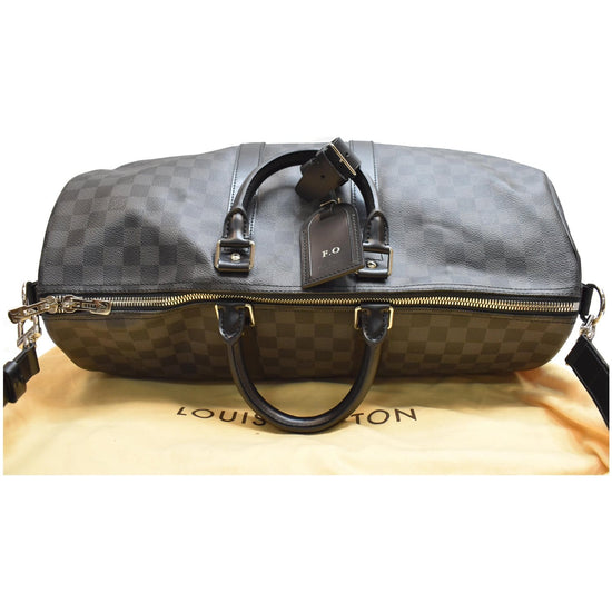 Keepall 45 Bandouliere Damier Azur – Keeks Designer Handbags