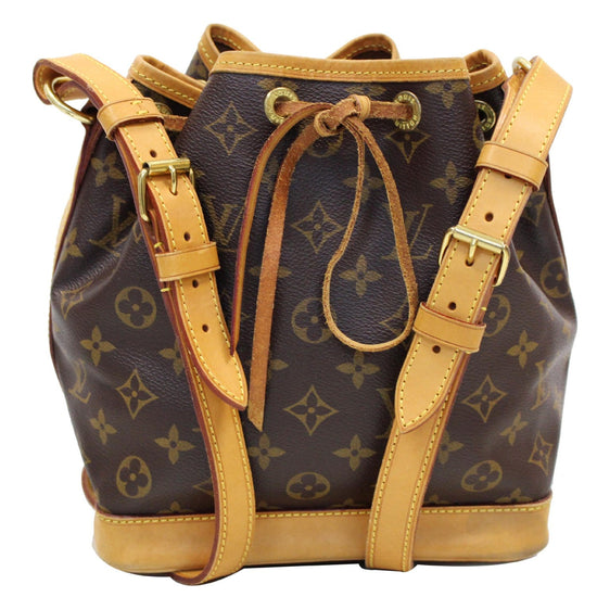 1980's Louis Vuitton Brown Classic Monogram Canvas Vintage Petit Noé