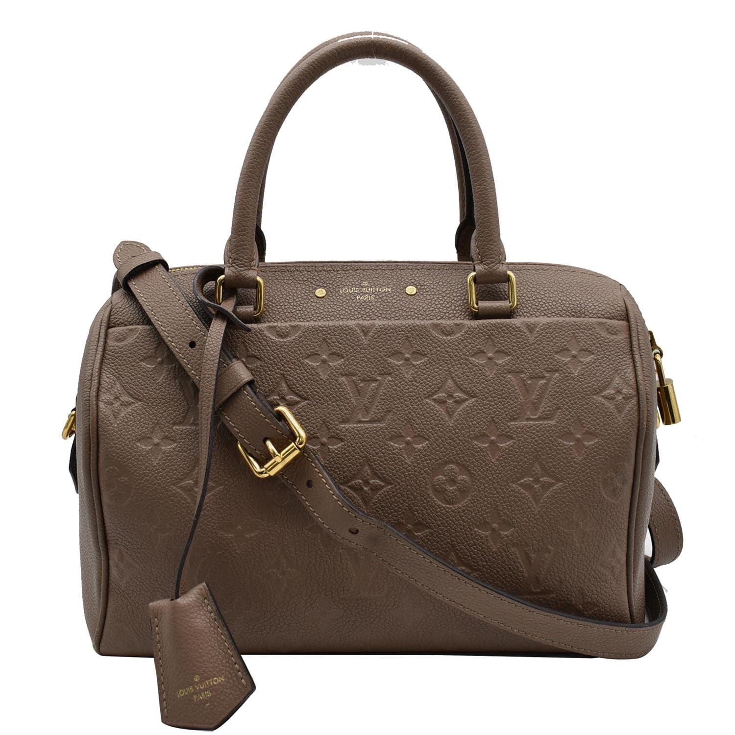 Louis Vuitton Speedy Bandoulière 25 Turtledove Monogram Empreinte