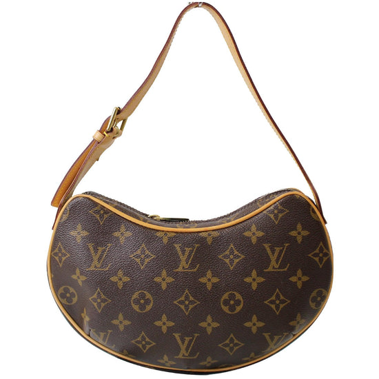 Croissant leather handbag Louis Vuitton Brown in Leather - 32770300