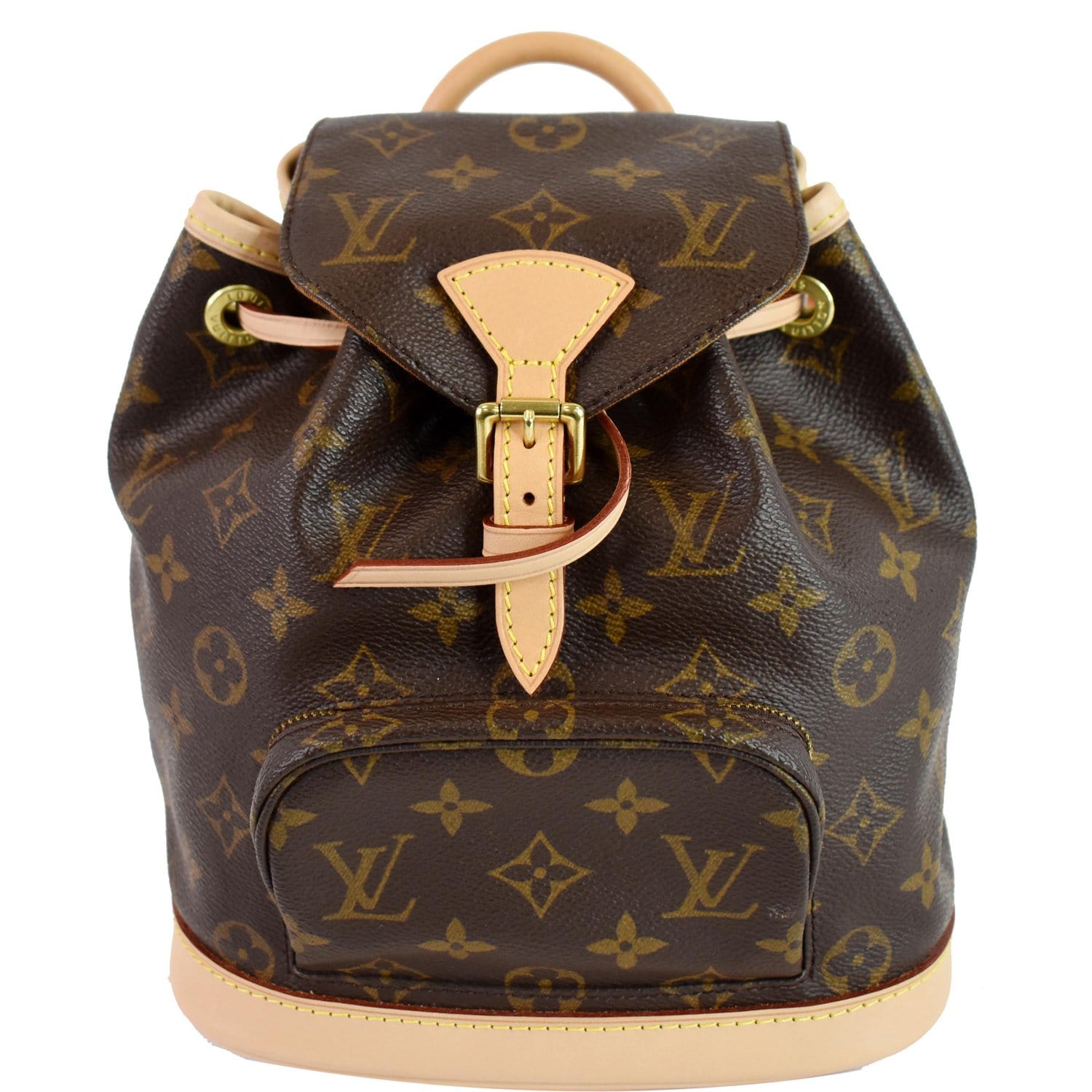 Louis Vuitton Backpack Montsouris Monogram Mini Brown in Coated  Canvas/Leather with Gold-tone - US