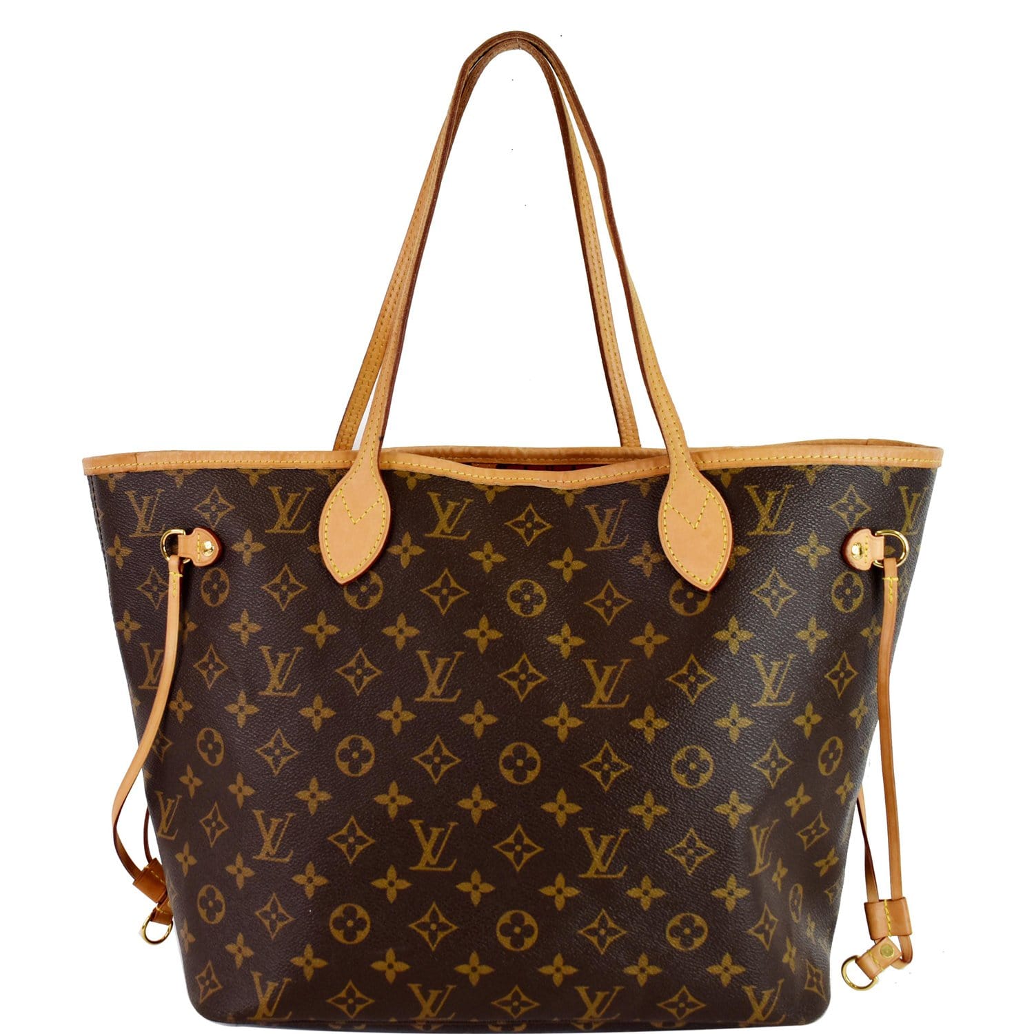 LOUIS VUITTON Neverfull MM Monogram Canvas Tote Shoulder Bag Fuchsia 