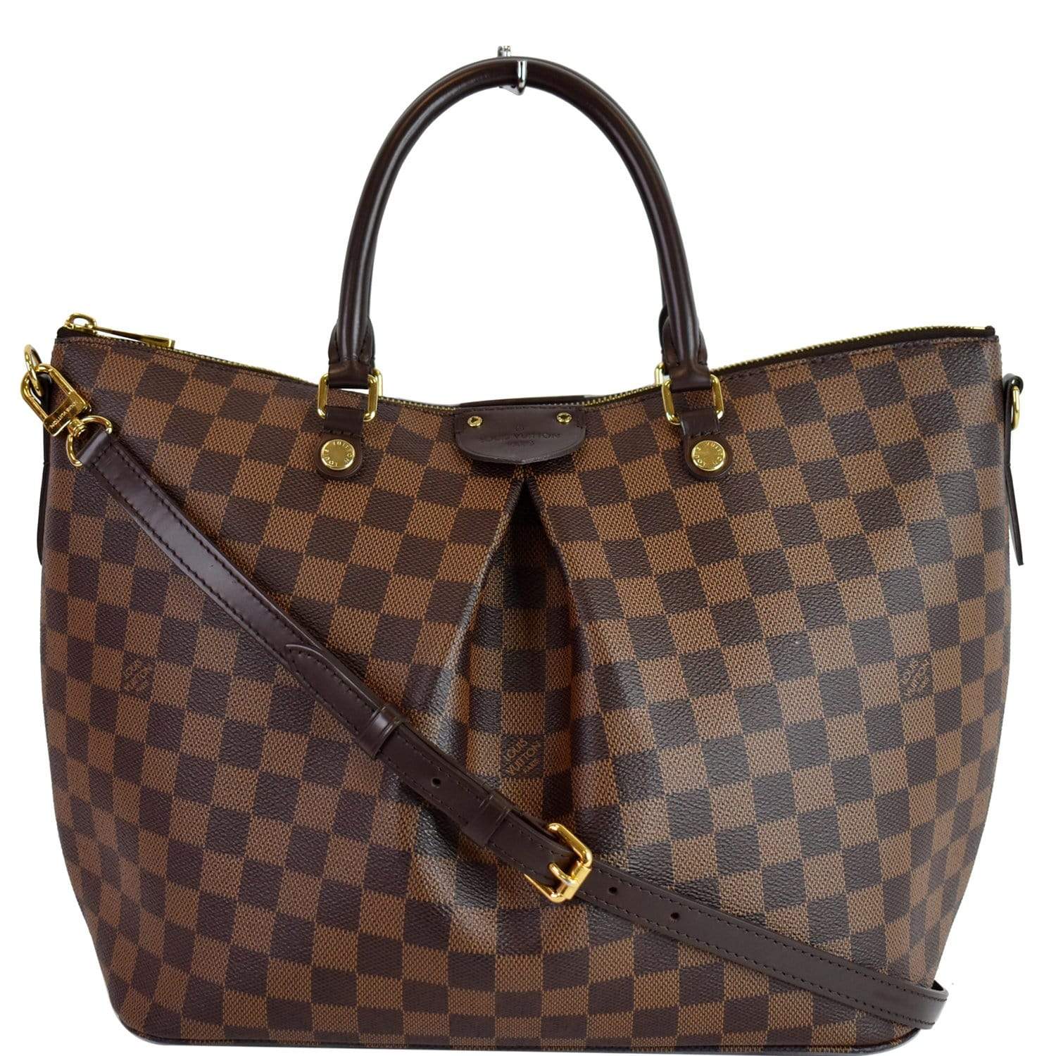 Siena cloth handbag Louis Vuitton Brown in Cloth - 31818431