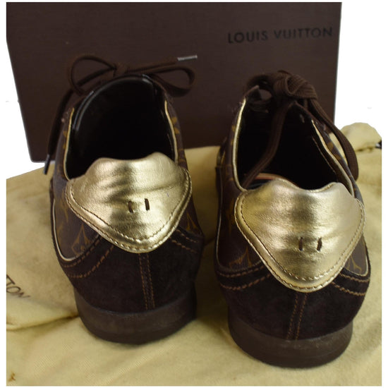 Louis Vuitton Rare Mens LV 7 US 8 Monogram Globe Trotter Sneaker 2LV628  Leather ref.322376 - Joli Closet