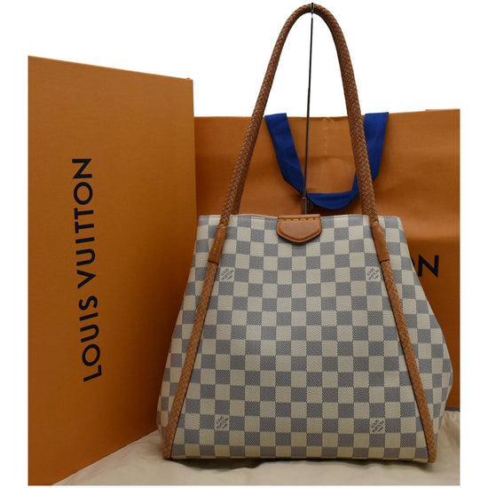 Louis Vuitton Propriano White Damier Azur Canvas Tote - MyDesignerly