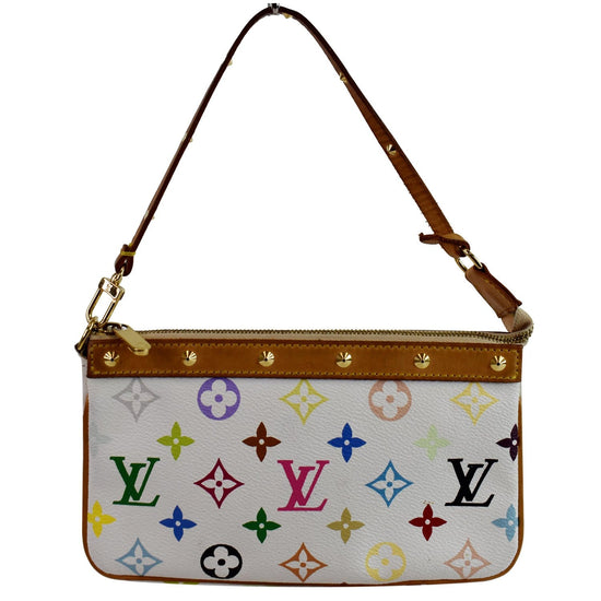 Pochette accessoire leather handbag Louis Vuitton Multicolour in