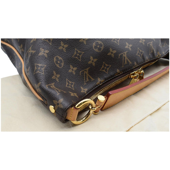 Authentic Louis Vuitton Sully MM Monogram M40587 Hobo Bag Exterior Damaged  LD376