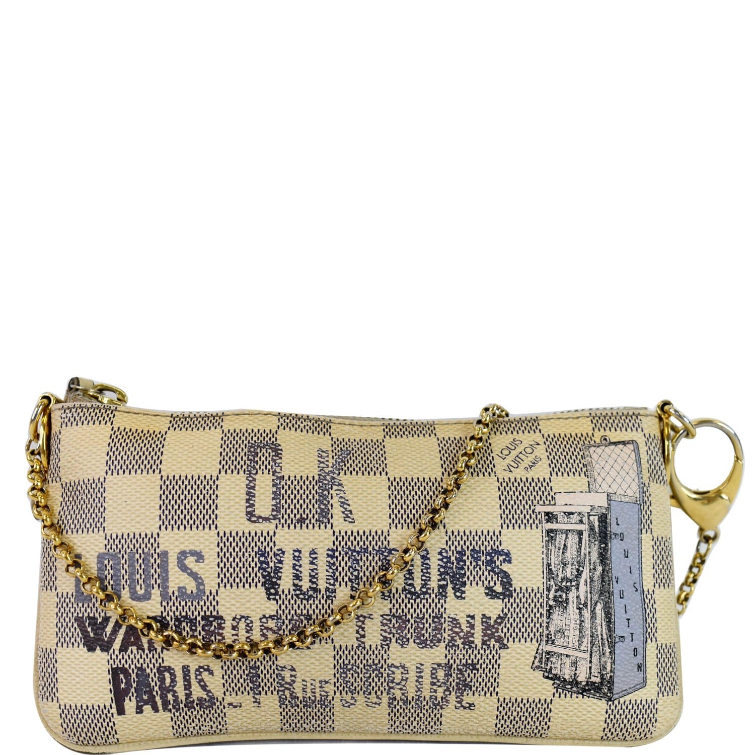 Louis Vuitton Limited Edition Valise Damier Azur Canvas Pochette