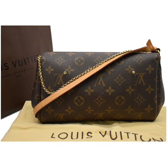 Brown Louis Vuitton Monogram Favorite MM Satchel