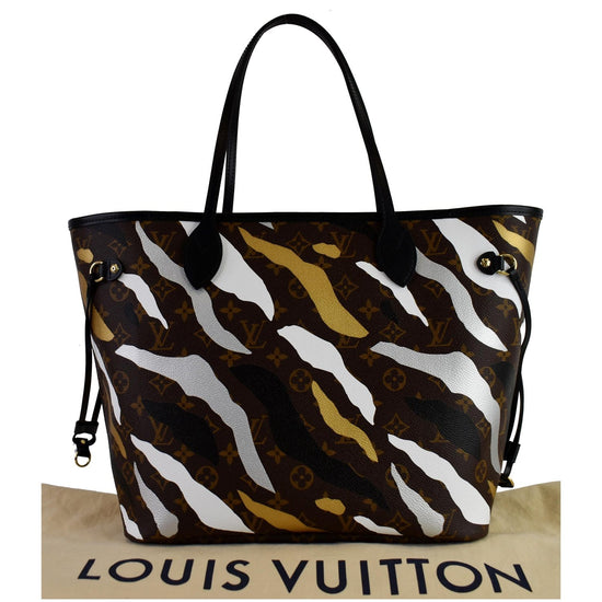 LOUIS VUITTON x LoL Monogram Neverfull MM Gold Silver 1296328