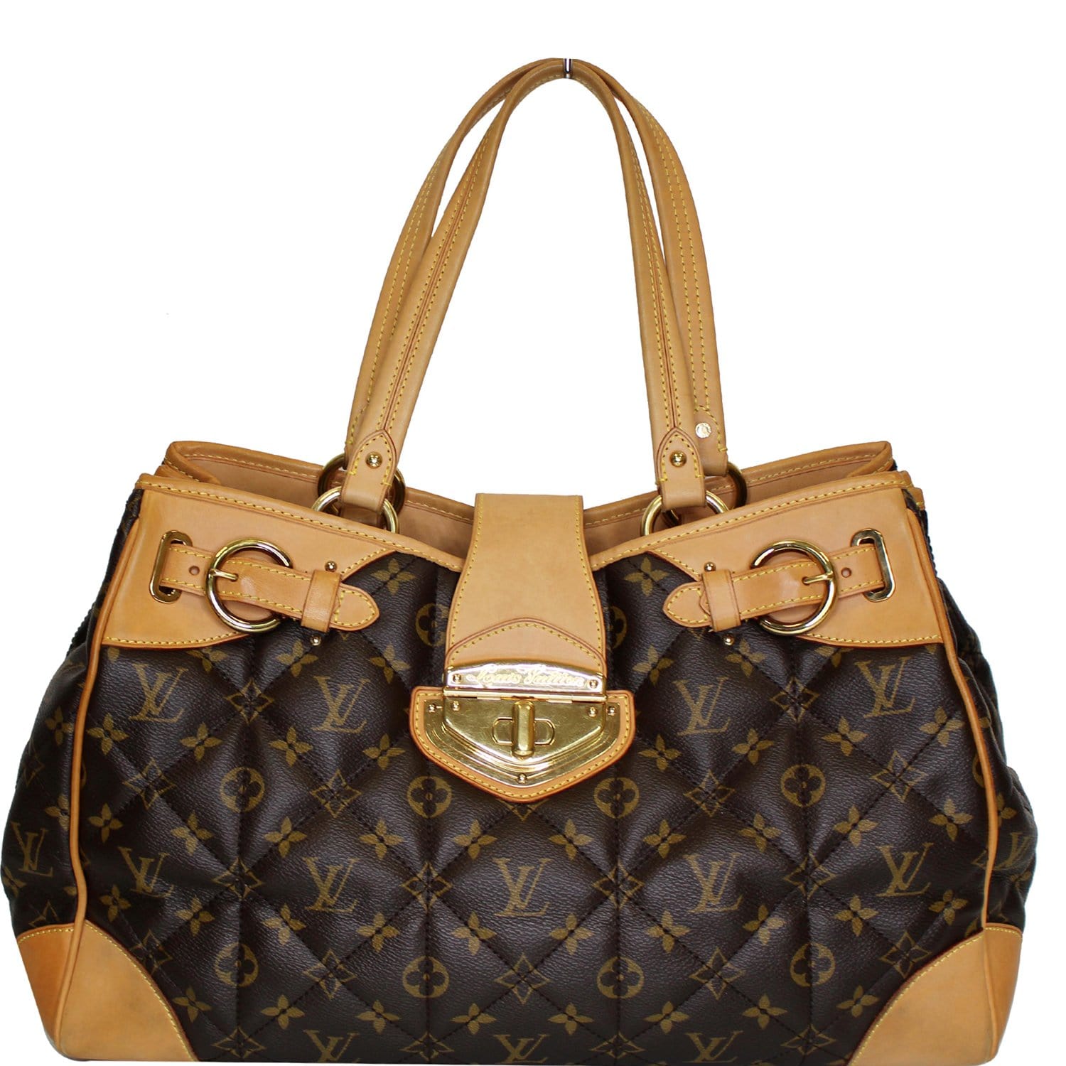 LOUIS VUITTON Etoile Shopper Monogram Canvas Shoulder Bag Brown