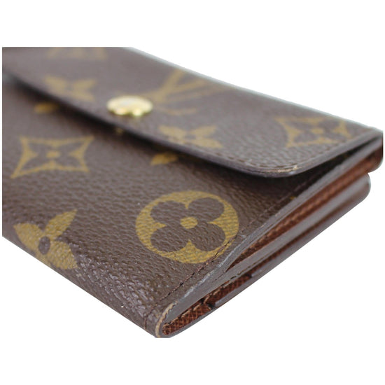 A SET OF TWO; MONOGRAM CANVAS LUDLOW CARD CASE & CHANGE PURSE