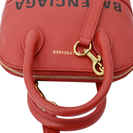 Ville top handle leather handbag Balenciaga Red in Leather - 24111539