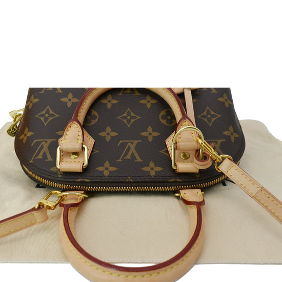 LOUIS VUITTON #38816 Alma Brown Monogram Canvas Satchel Bag – ALL