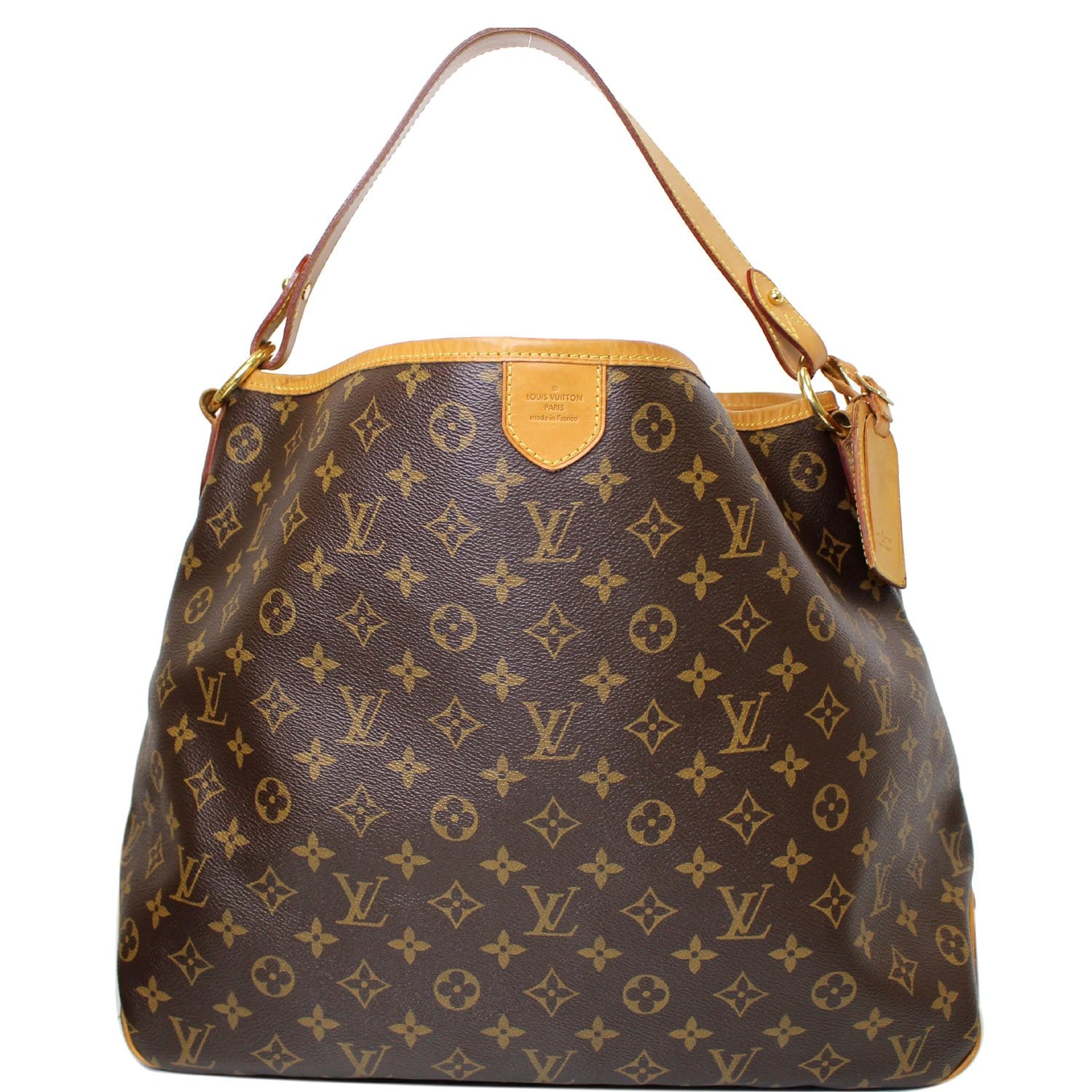 Louis Vuitton Delightful MM Tote Monogram Canvas Shoulder Bag added insert  at 1stDibs