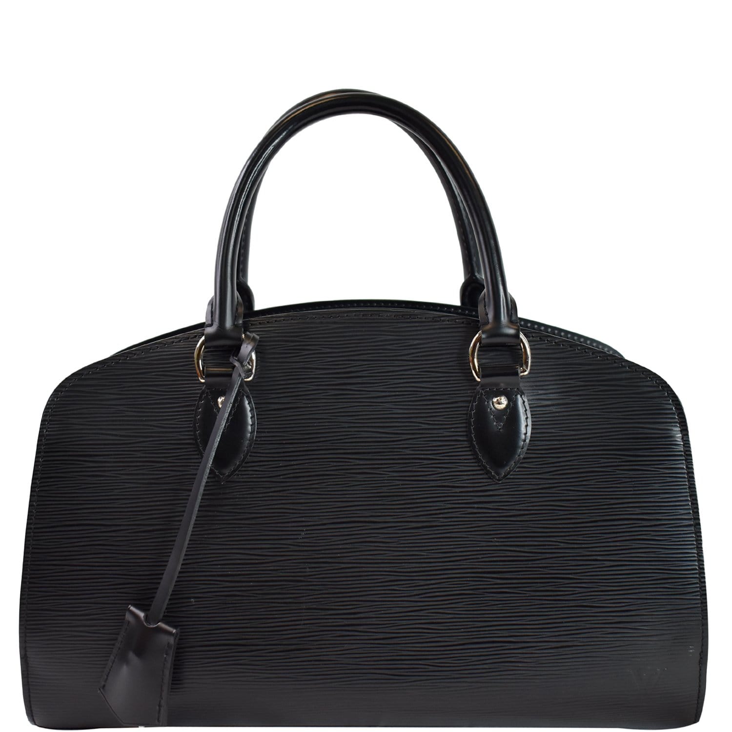 LOUIS VUITTON Black Epi Leather Pont-Neuf PM Satchel Bag - Sale