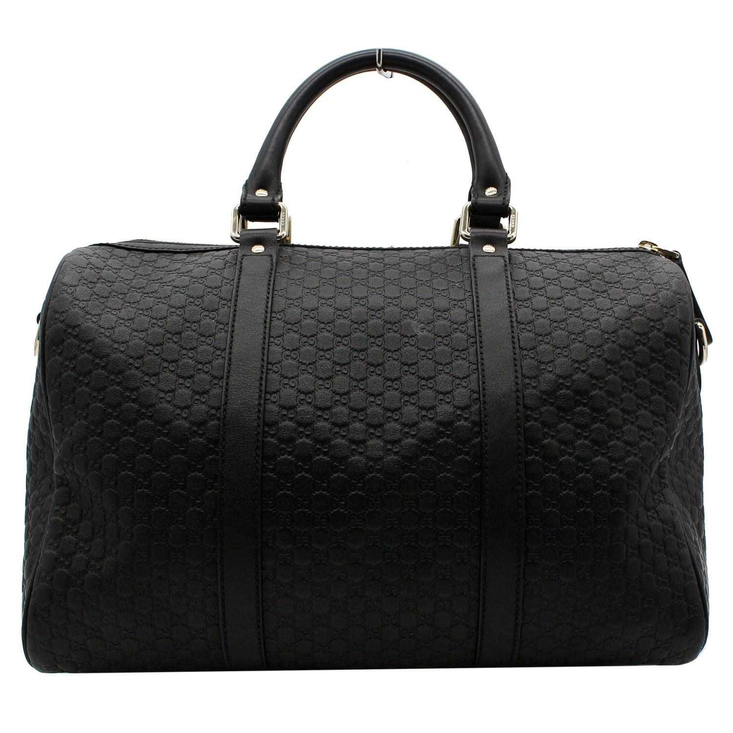 GUCCI Microguccissima Leather Boston Bag Black 449646