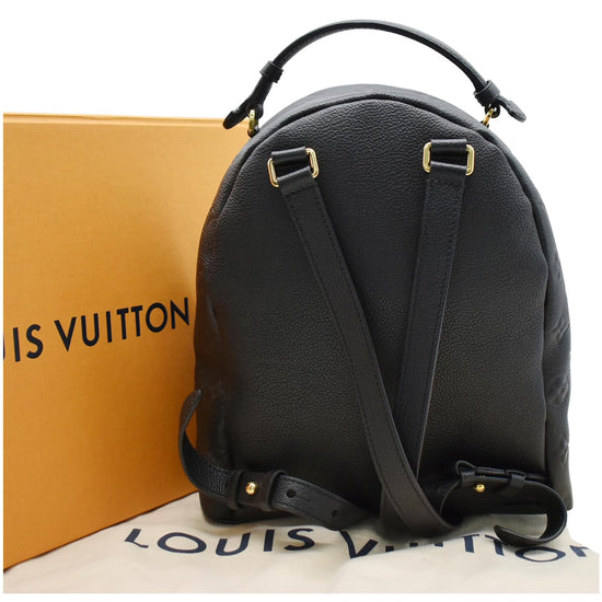 LOUIS VUITTON Sorbonne Monogram Empreinte Leather Backpack Black