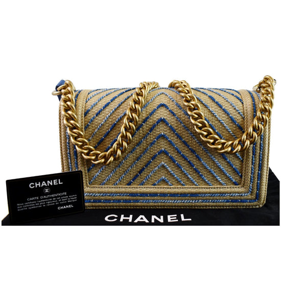 Chanel Medium Chevron Boy Bag - Brown Shoulder Bags, Handbags - CHA944132