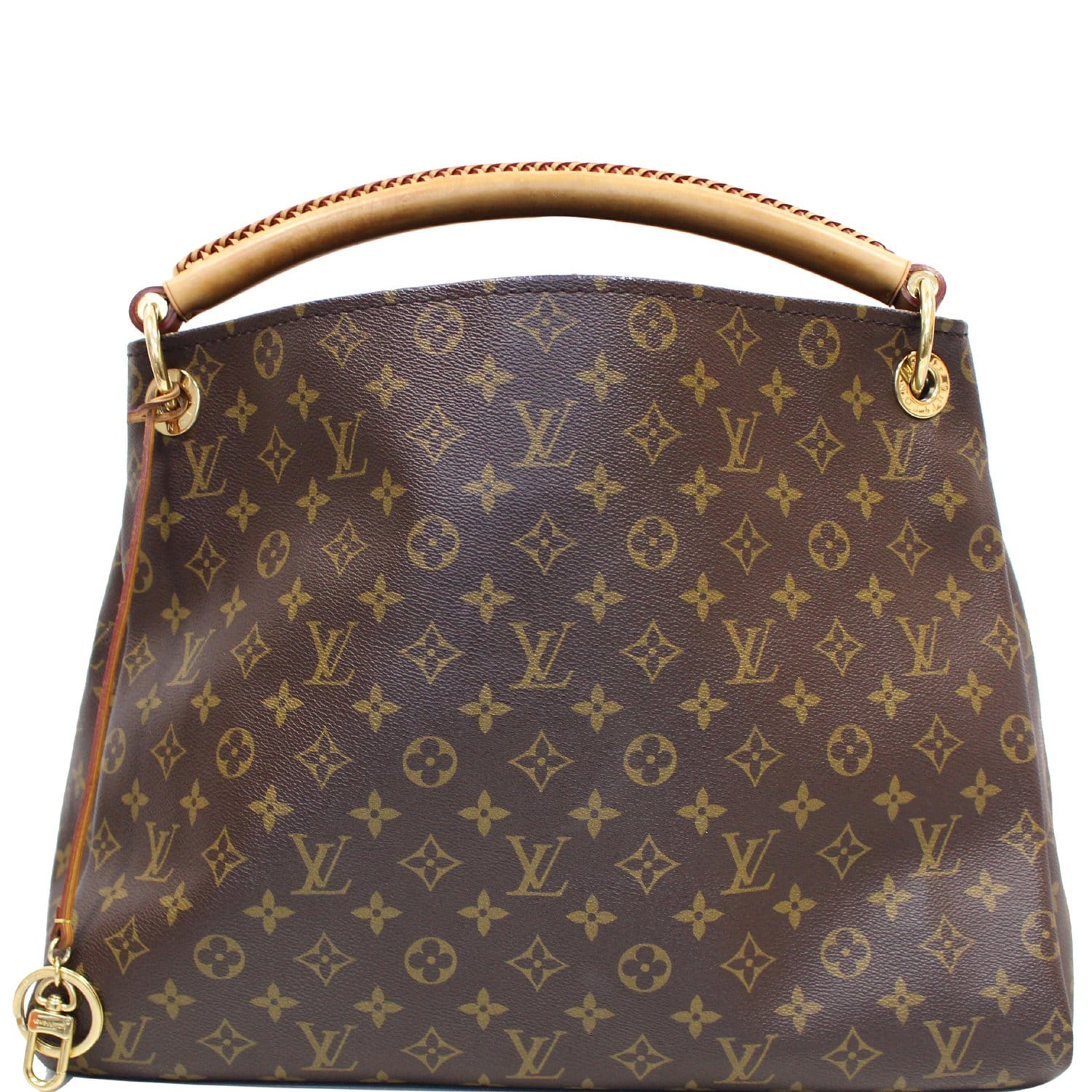 Artsy cloth handbag Louis Vuitton Brown in Cloth - 36556528