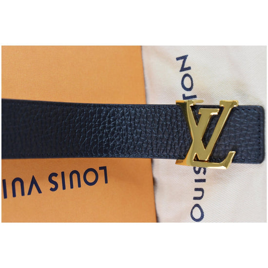 Black Louis Vuitton Leather Belt – Designer Revival