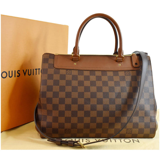 Moving out, Clearance sale! Authentic Designer Brand LV Louis Vuitton  Damier Ebene Greenwich Brown Leather Tote Bag, Luxury, Bags & Wallets on  Carousell