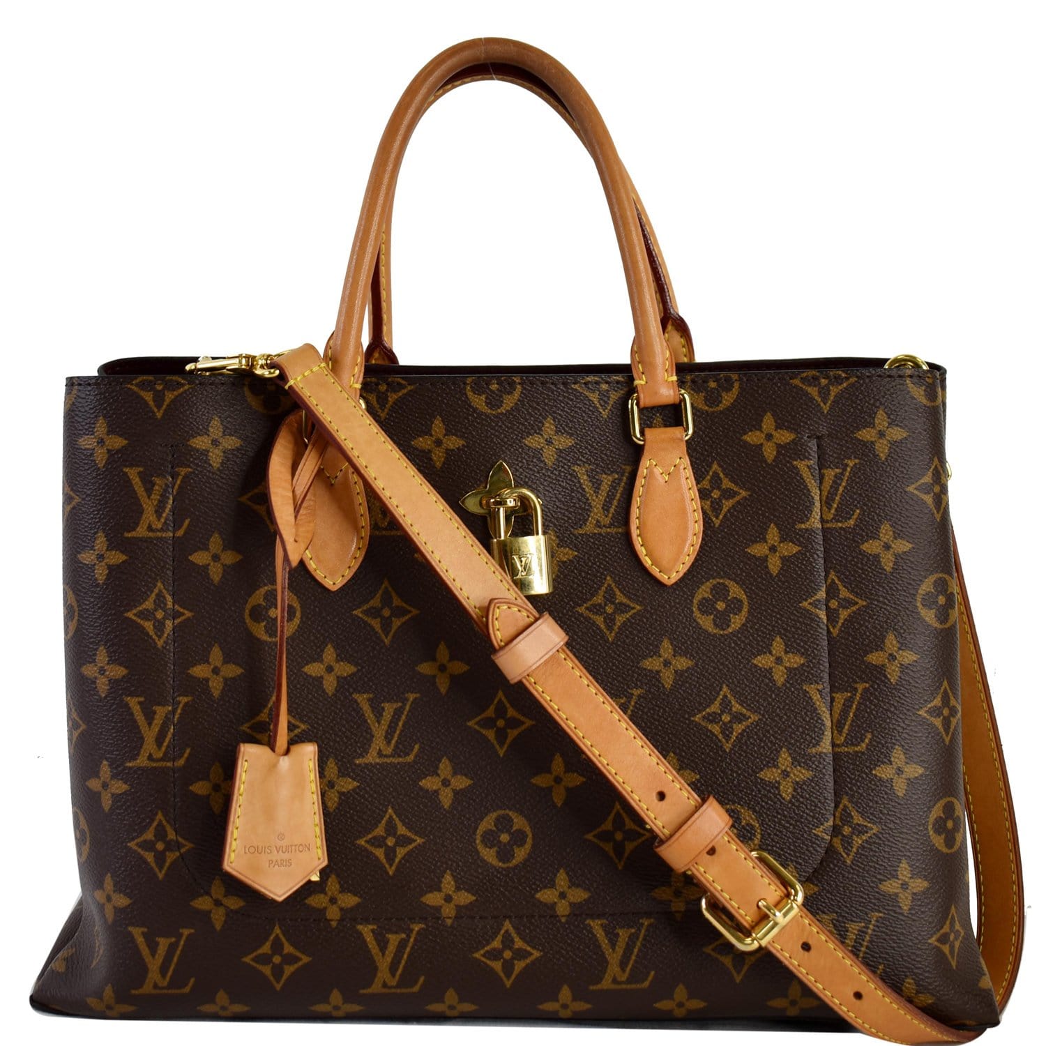 Printed Brown Louis Vuitton tote luxury bags for women, Size: 14 By 11