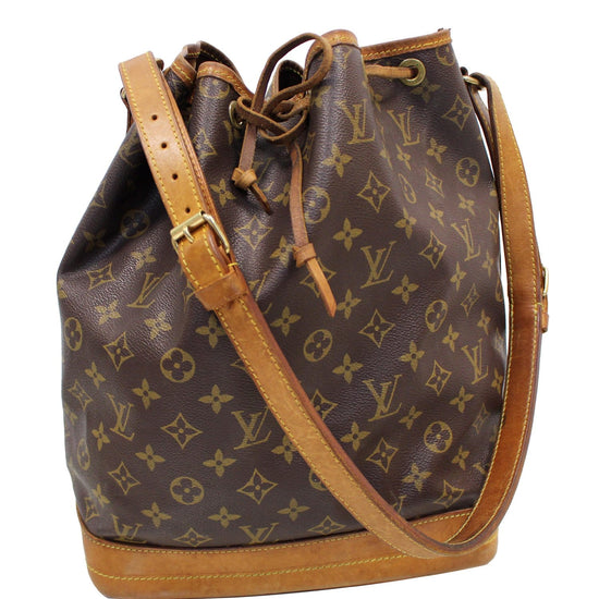 LOUIS VUITTON Pre Owned Monogram Canvas Noe Large Shoulder Bag