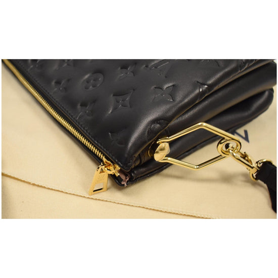 Louis Vuitton Monogram Embossed Kussan PM M57790 Women's Shoulder