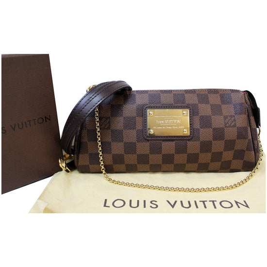 Brown Louis Vuitton Damier Ebene Eva Satchel