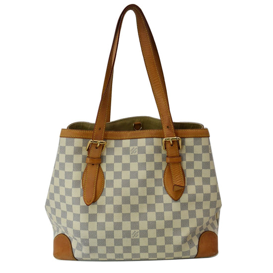 Louis Vuitton Hampstead Damier Azur shoulder bag White Cloth ref