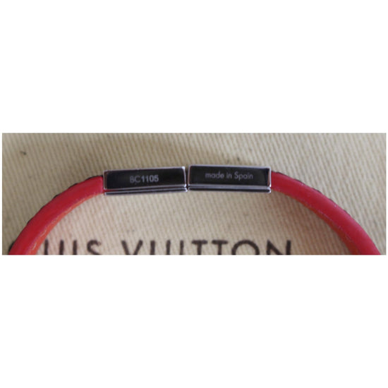 22448 Authentic Louis Vuitton Damier Cobalt Pull It Canvas Bracelet