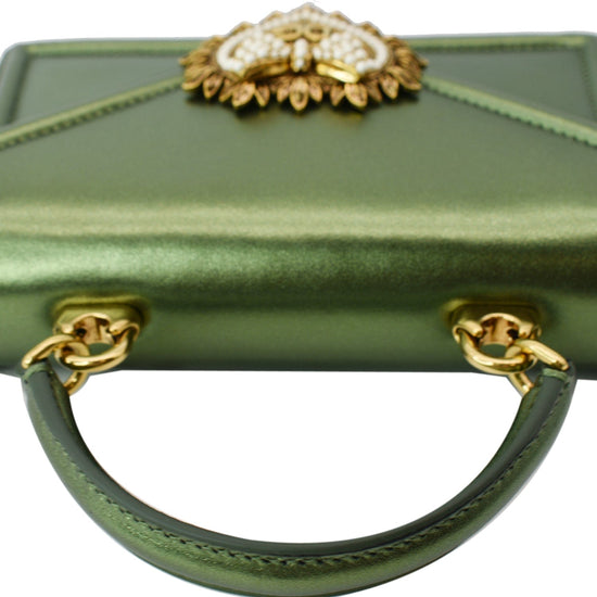 Dolce & Gabbana Small Devotion Bag In Mordore Nappa Gold For Women