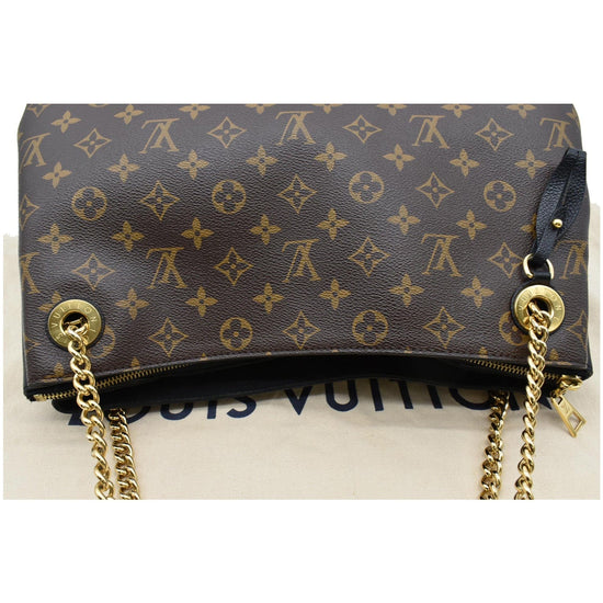 Louis Vuitton Brown Monogram Canvas & Black Taurillon Leather Surene MM  Tote by WP Diamonds – myGemma