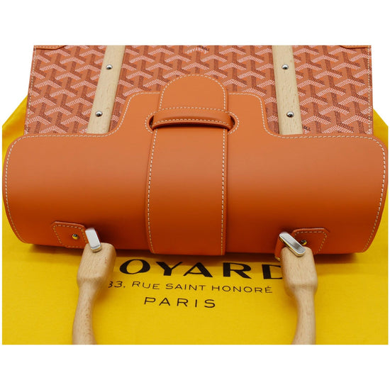 Orange Goyardine Canvas Saigon MM QEB05Q0LOA000