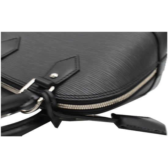 Alma bb leather handbag Louis Vuitton Black in Leather - 36085755