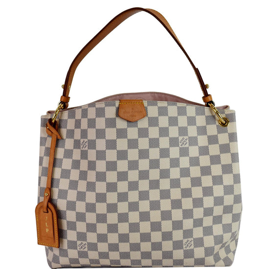 Graceful PM Damier Azur (ATX) – Keeks Designer Handbags