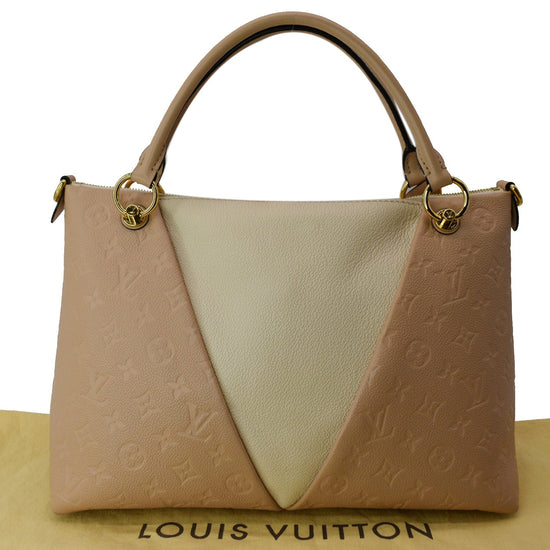 Louis Vuitton V MM Monogram Empreinte Leather Neutral Dove, Mint Condition