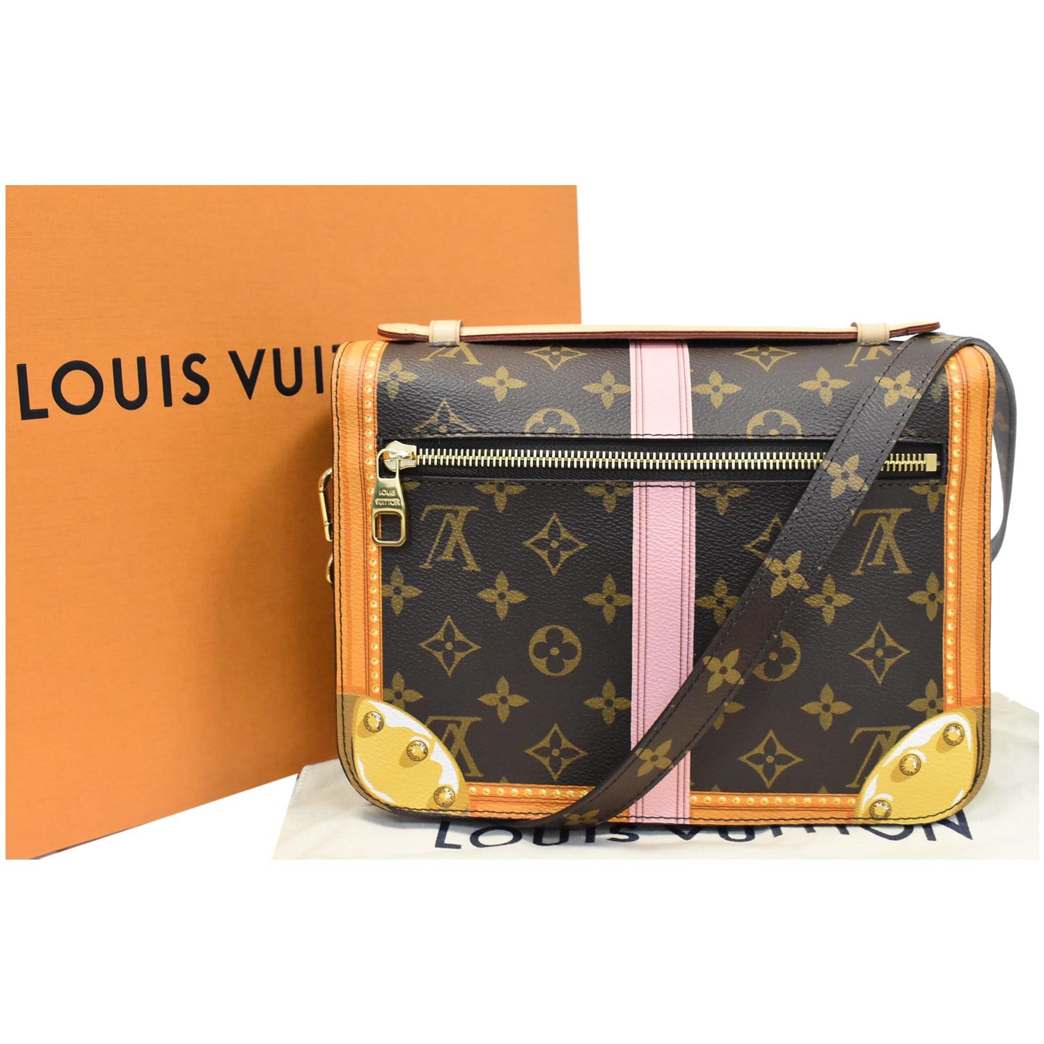 Kan ikke Med vilje Ærlig Louis Vuitton Summer Trunks Pochette Metis Monogram Bag