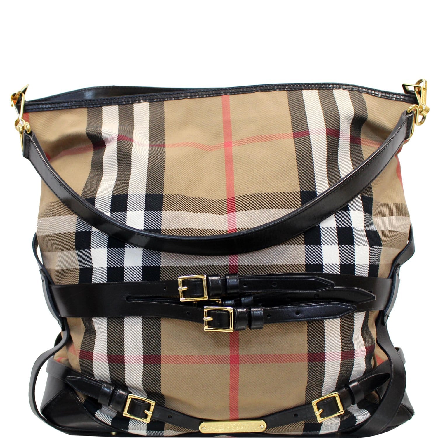 Burberry “Bridle House Check Canvas Hobo Bag” for Sale in Oakdale, CA -  OfferUp