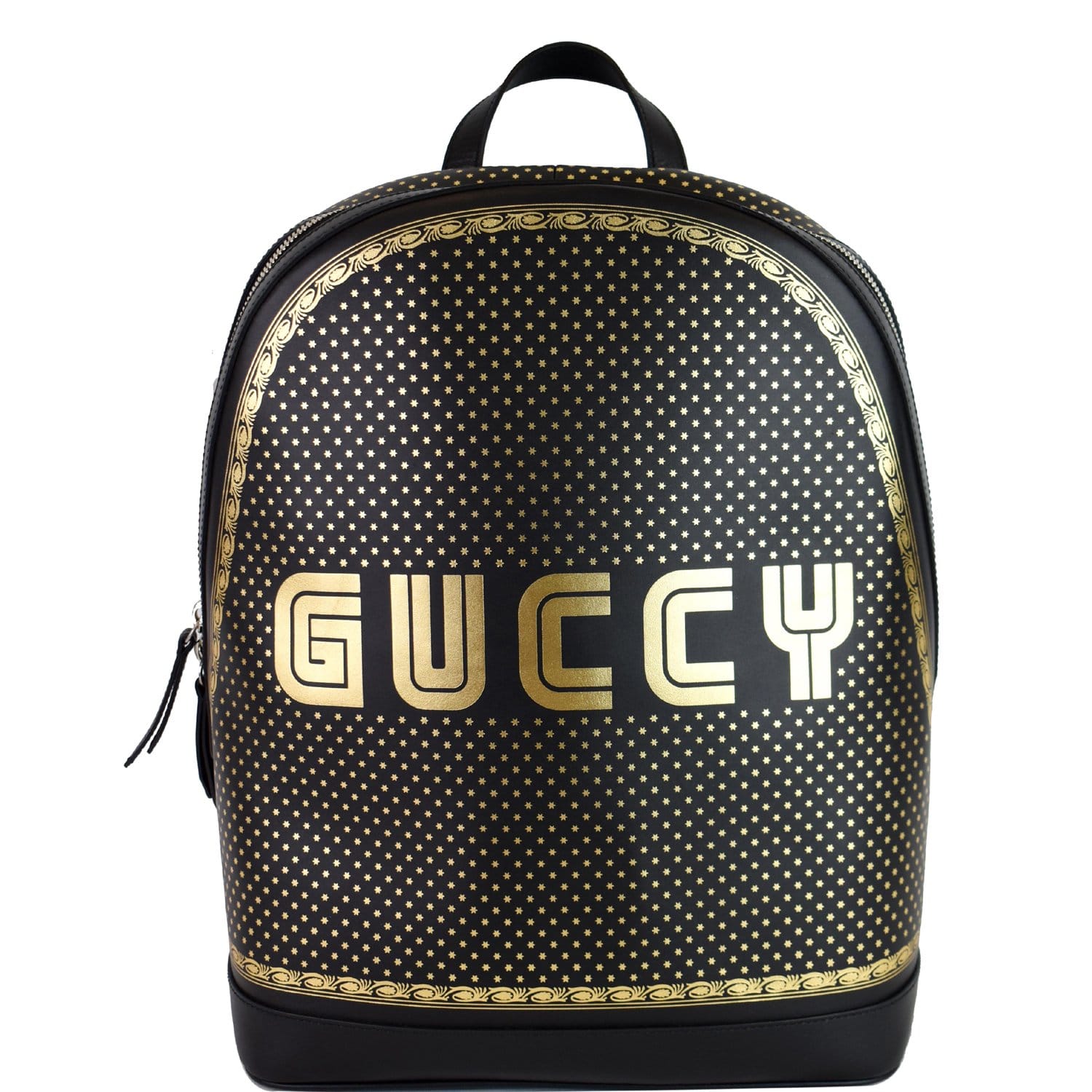 GUCCI Kingsnake Print GG Supreme Backpack Bag Beige 419584