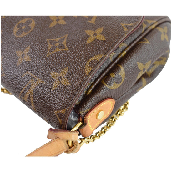 Favorite cloth crossbody bag Louis Vuitton Brown in Cloth - 30746217