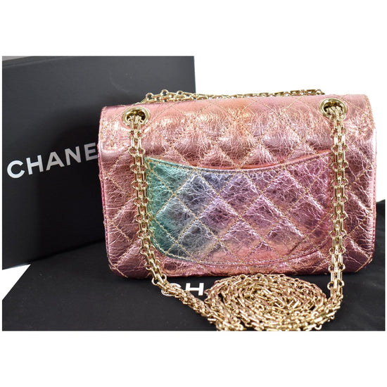 cheerful colors to brighten the day Chanel rainbow tweed mini flap