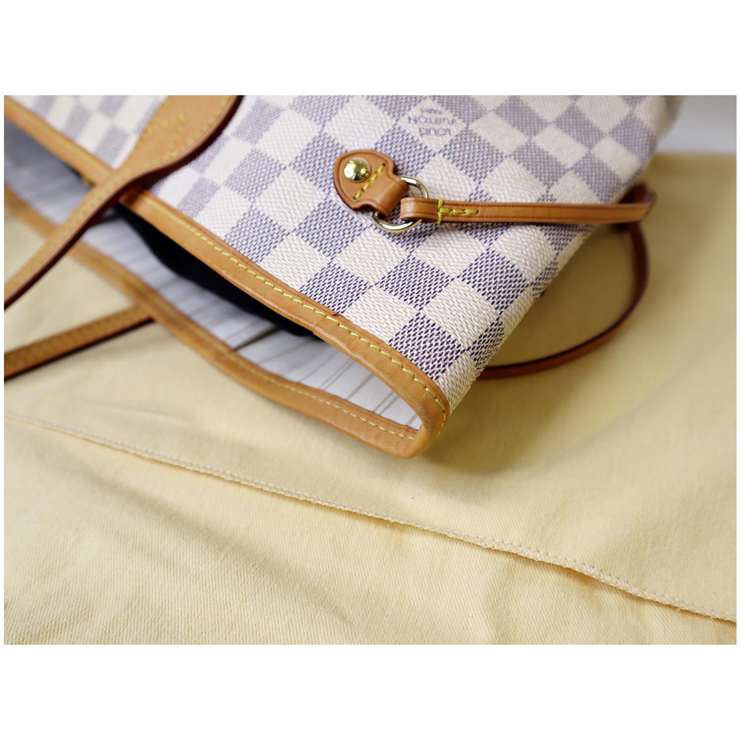 Louis Vuitton Neverfull MM Damier Azur Tote Bag