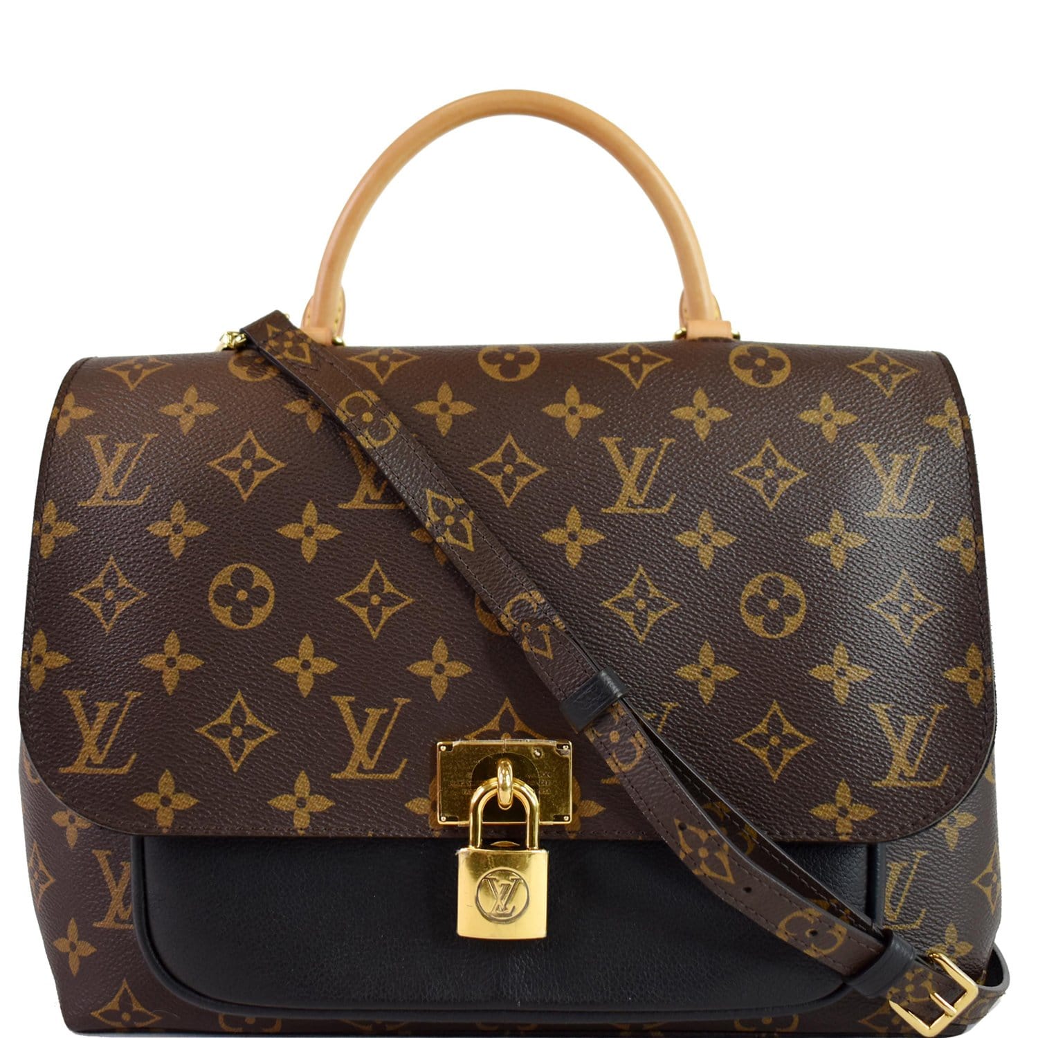 LOUIS VUITTON Marignan Monogram Canvas Messenger Shoulder Bag Brown